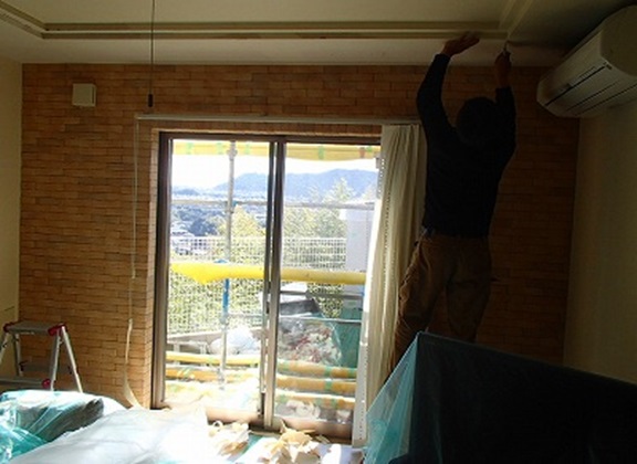 内部1F東面壁寄天井　解体