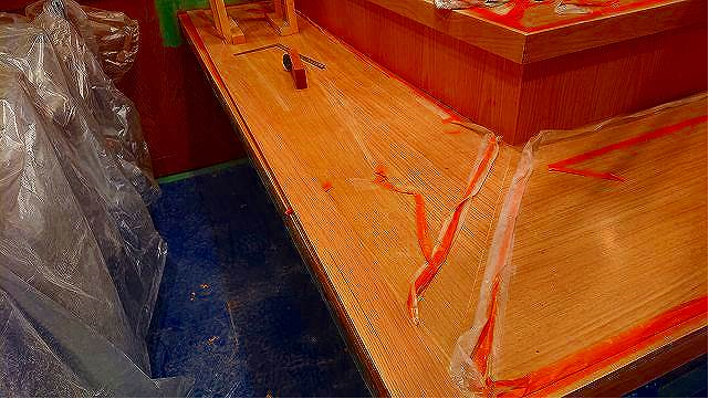 店舗・キッチン・ダイニング　カウンター改修工事