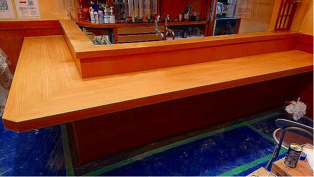 店舗・キッチン・ダイニング　カウンター改修工事