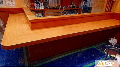 店舗・キッチン・ダイニング　カウンター改修工事