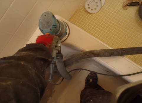 既存塗膜ケレン（電動工具掛け）