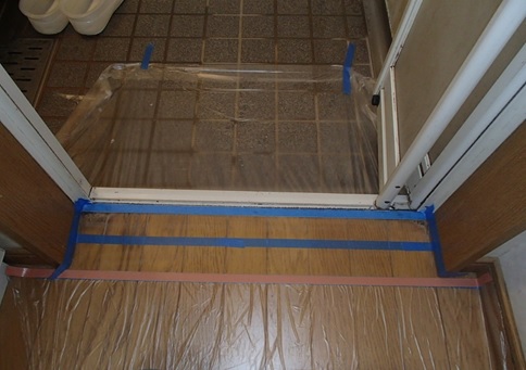 フロア腐食部位補修