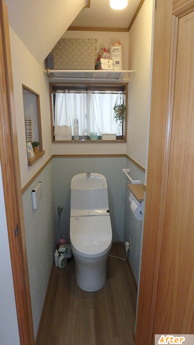 トイレ設置完成