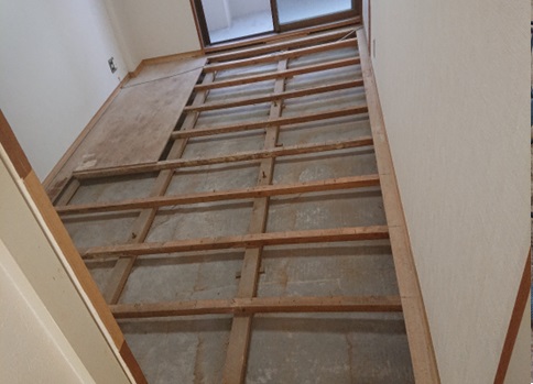 既設床腐食部位撤去