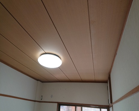 既設竿傘天井